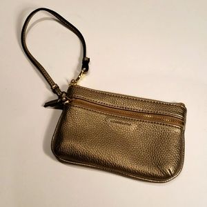 Liz Claiborne dark gold wristlet